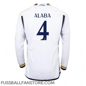 Real Madrid David Alaba #4 Replik Heimtrikot 2023-24 Langarm